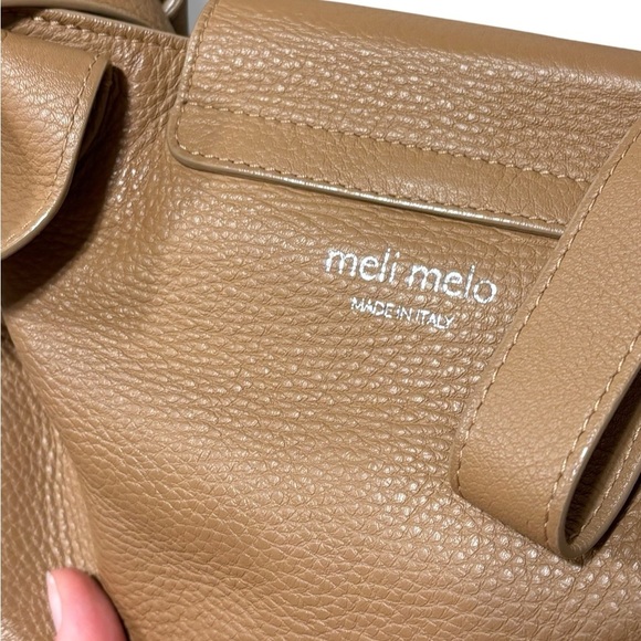 Meli Melo Rose Thela Cafe Latte Brown Leather Boho Hobo Purse Bag - Picture 9 of 16